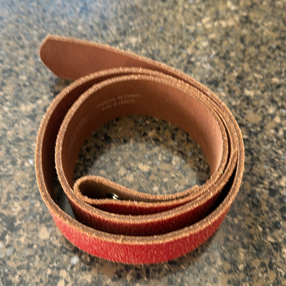 Two belts in one with Butterfly Rhinestone Buckle - Picture 3 of 9